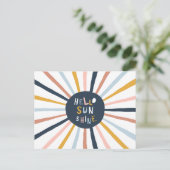 Hallo Sunshine Postkarte (Stehend Vorderseite)