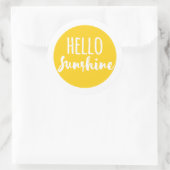 Hallo Sunshine Runder Aufkleber (Tasche)