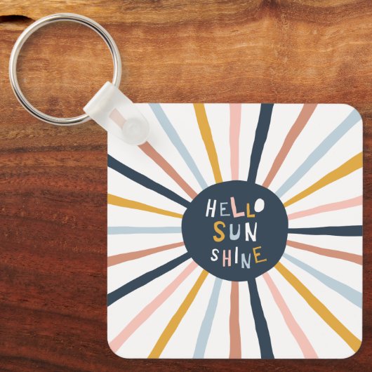 Hallo Sunshine Schlüsselanhänger (Vorderseite)