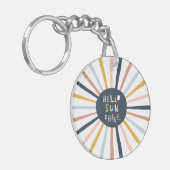 Hallo Sunshine Schlüsselanhänger (Vorderseite links)