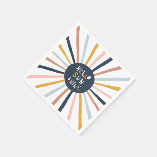 Hallo Sunshine Serviette (Ecke)