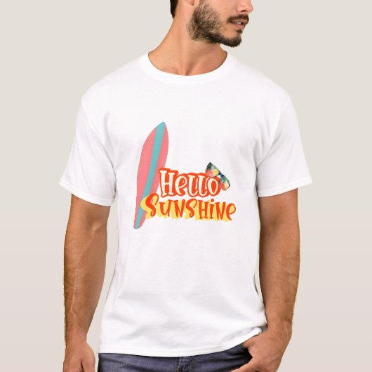Hallo Sunshine Sommer vibes tee (Vorderseite)