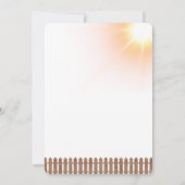 Hallo Sunshine Sonnenblume Garden Baby Dusche Einladung (Rückseite)