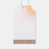 Hallo Sunshine Sonnenblume Garden Baby Dusche Geschenkanhänger (Rückseite)