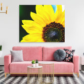 Hallo Sunshine Sonnenblume Leinwanddruck (Insitu (Wohnzimmer))