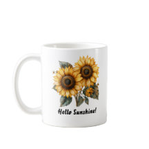 Hallo Sunshine Sonnenblume Tasse