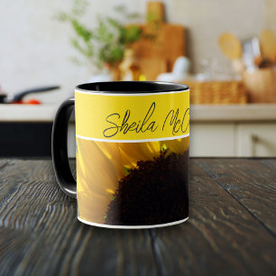 Hallo Sunshine Sonnenblumen Foto Tasse