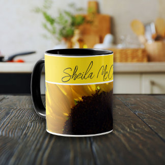 Hallo Sunshine Sonnenblumen Foto Tasse