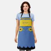 Hallo Sunshine Sonnenblumenblume Schürze (Getragen)