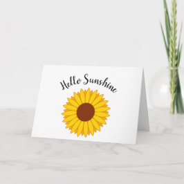 Hallo Sunshine - Sonnenblumenkarte Karte