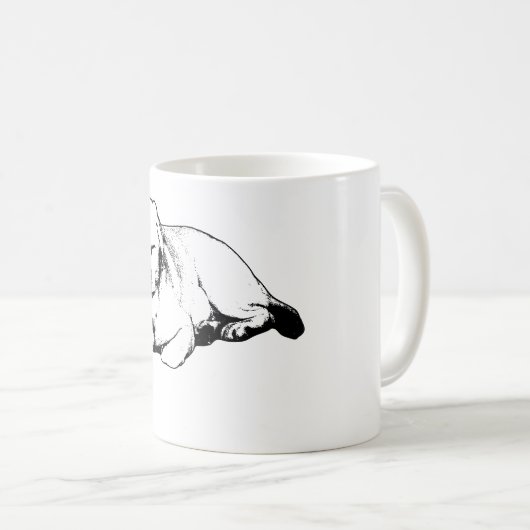 Hallo Sunshine, Squinty Labrador Kaffeetasse (VorderseiteRechts)