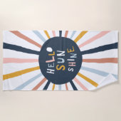 Hallo Sunshine Strandtuch (Vorderseite)