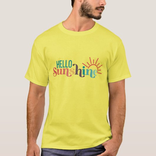Hallo Sunshine Summer Beach T-Shirt (Vorderseite)