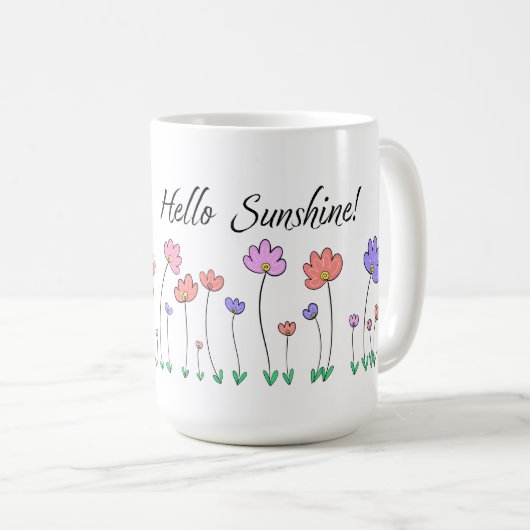 Hallo Sunshine Tasse (VorderseiteRechts)