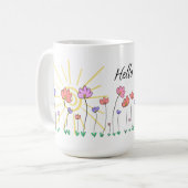 Hallo Sunshine Tasse (Vorderseite Links)