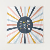 Hallo Sunshine Wandteppich (Vorderseite (Horizontal))