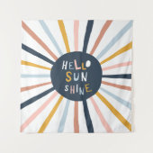 Hallo Sunshine Wandteppich (Vorderseite)