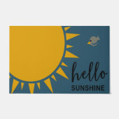 Hallo Sunshine Welcome Mat, Summer Housewarming Fußmatte (Vorderseite)