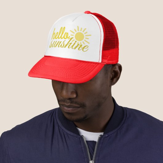 Hallo Sunshine Women's Trucker Summer Hat Truckerkappe (Beispiel)