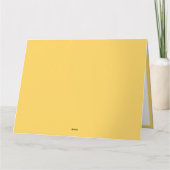 Hallo Sunshine Yellow Niedlich Happy Typografy Big Karte (Rückseite)