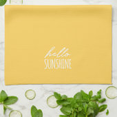 Hallo Sunshine Yellow Summer Kittuch Geschirrtuch (Gefaltet)