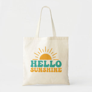 Hallo Sunshine   Yellow Sun Spring Fun Tragetasche