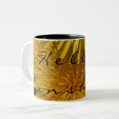 Hallo Sunshine! Zweifarbige Tasse (Vorderseite Links)