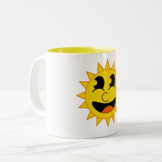 Hallo Sunshine Zweifarbige Tasse (Vorderseite Links)