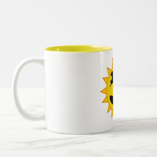 Hallo Sunshine Zweifarbige Tasse (Links)