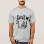 Hallo Süße Katze T-Shirt (Vorderseite)