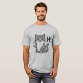 Hallo Süße Katze T-Shirt (Vorne ganz)