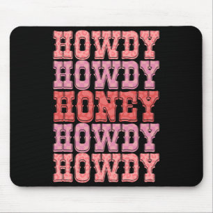 Hallo Süße Retro Vintage Western Valentinstag T Mousepad