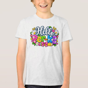 Hallo Süße Vorschule Pre-K3 Schule Tri-Blend Shirt