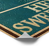 Hallo, süße Wangen - Wohngestaltung Wall Poster (Ecke)