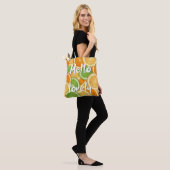 'Hallo Süße' Zitrus-Fruchtmuster-Schultertasche Tasche (Am Model)