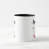 Hallo Süßer Geist mit Feurigem Flammenrand Tasse (Zentrum)
