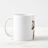 Hallo süßer Waschbär Tier Kaffeetasse (Links)