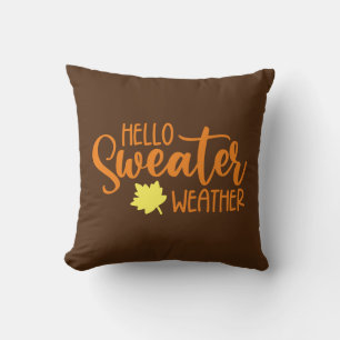 Hallo Sweater Wetter Kissen