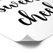 Hallo Sweet Cheeks Funny Bathroom Spaß Poster (Ecke)