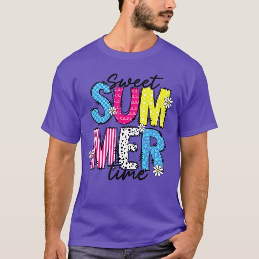 Hallo Sweet Sommerzeit Urlaub Beach Matching Fam T-Shirt (Vorderseite)