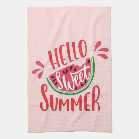 Hallo Sweet Summer Geschirrtuch (Vertikal)