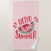 Hallo Sweet Summer Strandtuch (Vorderseite)