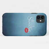 Hallo Sweetie KUSS Case-Mate iPhone Hülle (Rückseite (Horizontal))