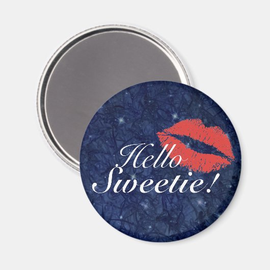 Hallo Sweetie Magnet (Vorderseite/Rückseite)