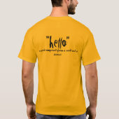 HALLO T - SHIRT (Rückseite)