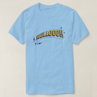 HALLO! T - Shirt - Blau