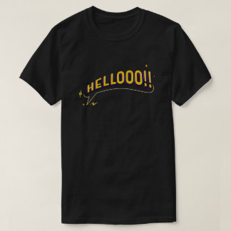 HALLO! T - Shirt - Schwarz