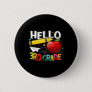 Hallo Team der 3. Klasse Dritte Klasse Squad Mädch Button