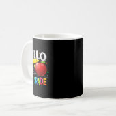 Hallo Team der 3. Klasse Dritte Klasse Squad Mädch Kaffeetasse (Vorderseite Links)