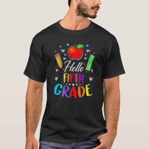 Hallo Team der fünften Klasse Fünfte Klasse Zurück T-Shirt